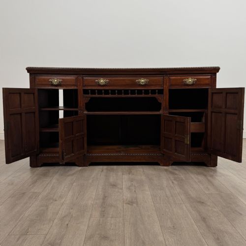 ANTIQUE 20TH CENTURY GOOD QUALITY SIDEBOARD IN WALNUT - ADDITIONAL PHOTO 1