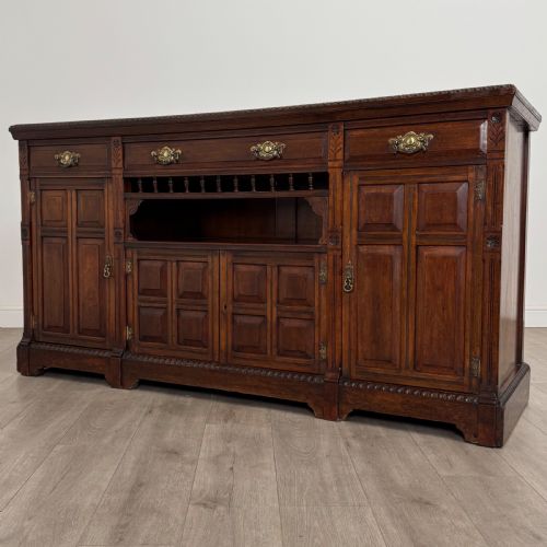 ANTIQUE 20TH CENTURY GOOD QUALITY SIDEBOARD IN WALNUT - ADDITIONAL PHOTO 2