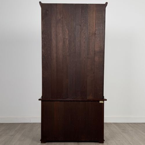 ANTIQUE 20TH CENTURY GOOD QUALITY DISPLAY CABINET IN OAK - ADDITIONAL PHOTO 5