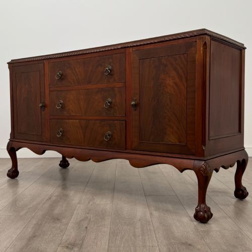 ANTIQUE 20TH CENTURY GOOD QUALITY SIDEBOARD IN MAHOGANY - ADDITIONAL PHOTO 2