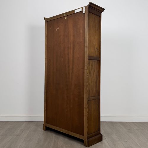 ANTIQUE 20TH CENTURY GOOD QUALITY OPEN BOOKCASE IN OAK - ADDITIONAL PHOTO 6