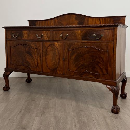 ANTIQUE 20TH CENTURY GOOD QUALITY SIDEBOARD IN MAHOGANY - ADDITIONAL PHOTO 2