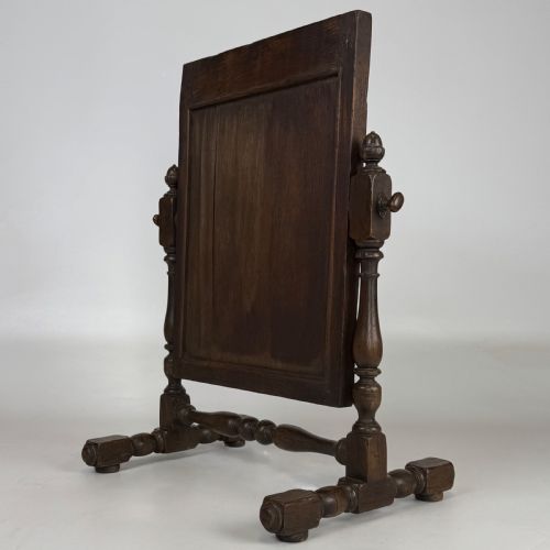 ANTIQUE 20TH CENTURY GOOD QUALITY DRESSING MIRROR IN OAK - ADDITIONAL PHOTO 5