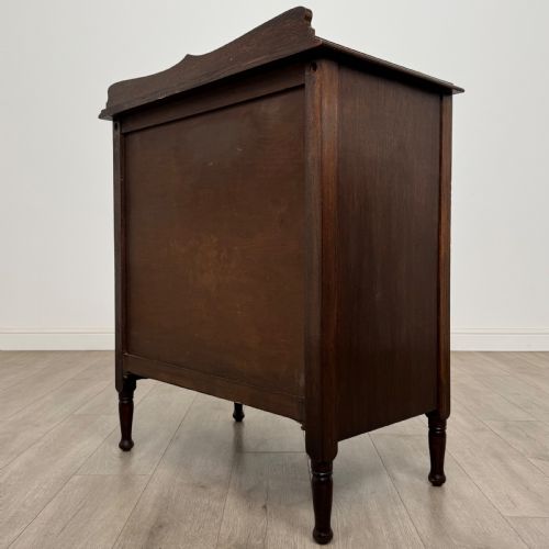 ANTIQUE 20TH CENTURY GOOD QUALITY CHEST OF DRAWERS IN OAK - ADDITIONAL PHOTO 5