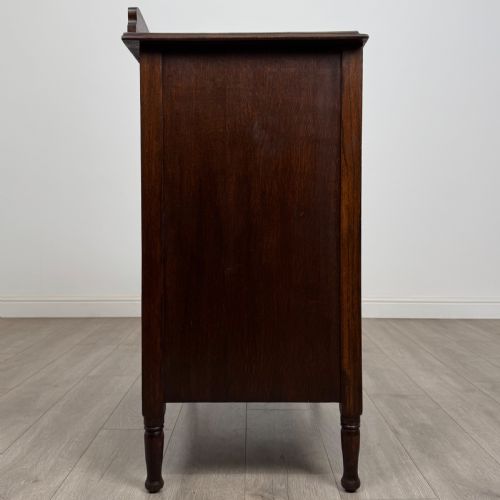 ANTIQUE 20TH CENTURY GOOD QUALITY CHEST OF DRAWERS IN OAK - ADDITIONAL PHOTO 7