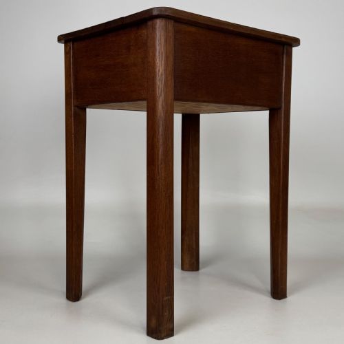 ANTIQUE 20TH CENTURY STORAGE BOX ON STAND IN OAK - ADDITIONAL PHOTO 4