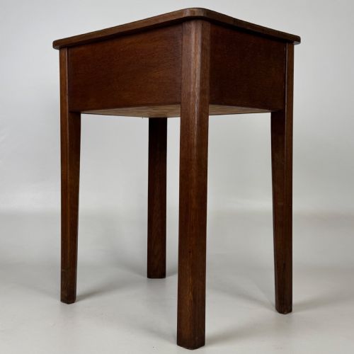 ANTIQUE 20TH CENTURY STORAGE BOX ON STAND IN OAK - ADDITIONAL PHOTO 6