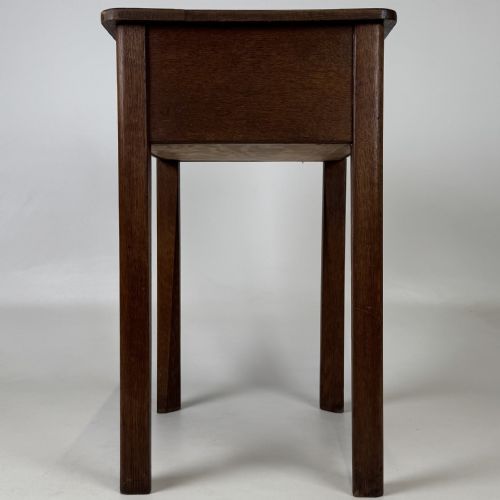 ANTIQUE 20TH CENTURY STORAGE BOX ON STAND IN OAK - ADDITIONAL PHOTO 7