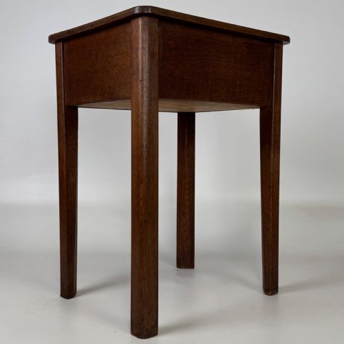 ANTIQUE 20TH CENTURY STORAGE BOX ON STAND IN OAK - ADDITIONAL PHOTO 8