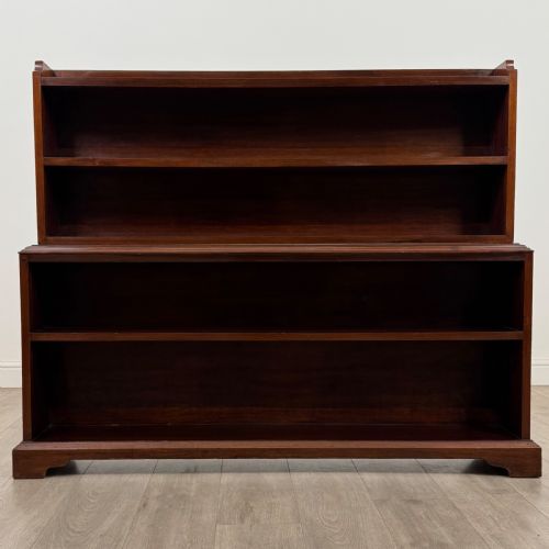 ANTIQUE 20TH CENTURY GOOD QUALITY BOOKCASE IN MAHOGANY - ADDITIONAL PHOTO 1