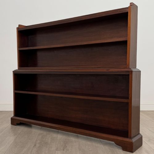 ANTIQUE 20TH CENTURY GOOD QUALITY BOOKCASE IN MAHOGANY - ADDITIONAL PHOTO 2