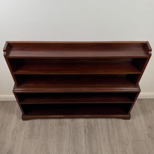 ANTIQUE 20TH CENTURY GOOD QUALITY BOOKCASE IN MAHOGANY - ADDITIONAL PHOTO 9