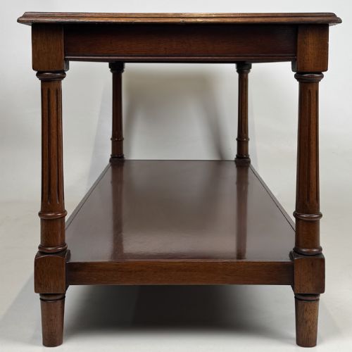 ANTIQUE 20TH CENTURY GOOD QUALITY COFFEE TABLE IN MAHOGANY - ADDITIONAL PHOTO 2