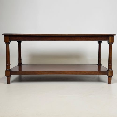 ANTIQUE 20TH CENTURY GOOD QUALITY COFFEE TABLE IN MAHOGANY - ADDITIONAL PHOTO 4