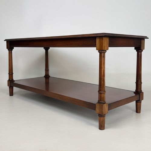 ANTIQUE 20TH CENTURY GOOD QUALITY COFFEE TABLE IN MAHOGANY - ADDITIONAL PHOTO 5