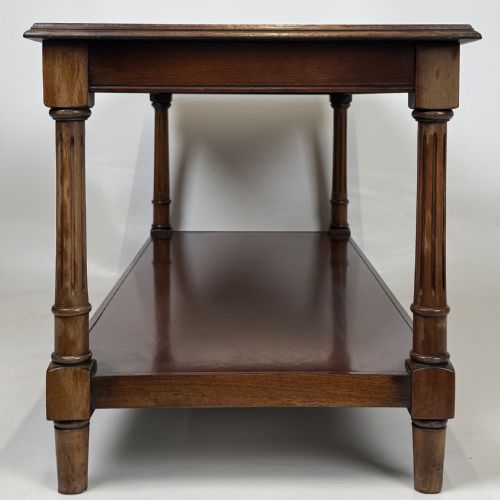 ANTIQUE 20TH CENTURY GOOD QUALITY COFFEE TABLE IN MAHOGANY - ADDITIONAL PHOTO 7