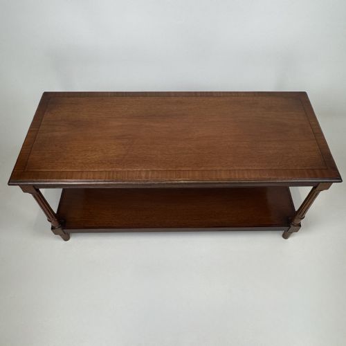 ANTIQUE 20TH CENTURY GOOD QUALITY COFFEE TABLE IN MAHOGANY - ADDITIONAL PHOTO 8