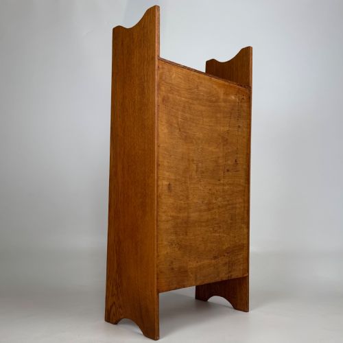 ANTIQUE 20TH CENTURY GOOD QUALITY SMALL GOLDEN OAK BOOKCASE - ADDITIONAL PHOTO 4