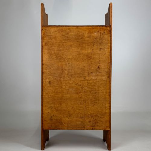 ANTIQUE 20TH CENTURY GOOD QUALITY SMALL GOLDEN OAK BOOKCASE - ADDITIONAL PHOTO 5
