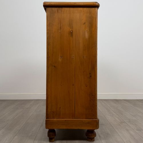 ANTIQUE 19TH CENTURY FARMHOUSE PINE CHEST OF DRAWERS - ADDITIONAL PHOTO 6
