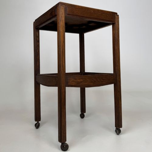 ANTIQUE 20TH CENTURY GOOD QUALITY SIDE TABLE IN OAK - ADDITIONAL PHOTO 7