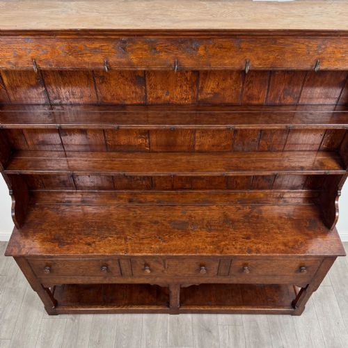 ANTIQUE 20TH CENTURY FINE QUALITY LARGE OAK DRESSER - ADDITIONAL PHOTO 7