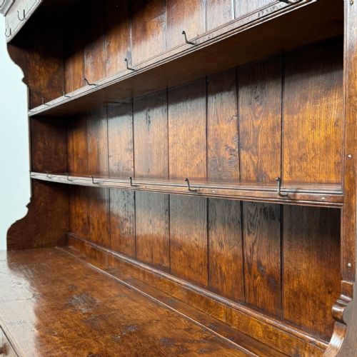 ANTIQUE 20TH CENTURY FINE QUALITY LARGE OAK DRESSER - ADDITIONAL PHOTO 11