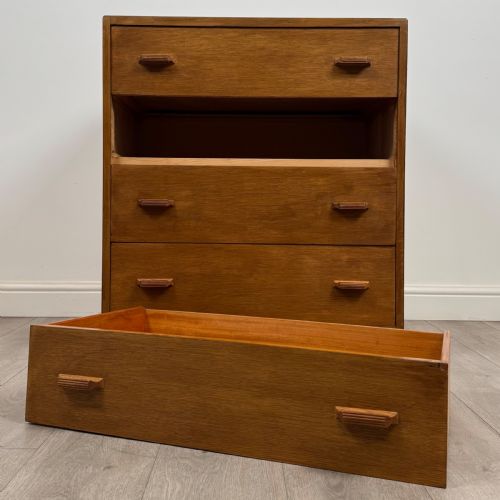 ANTIQUE 20TH CENTURY GOOD QUALITY CHEST OF DRAWERS IN OAK - ADDITIONAL PHOTO 11