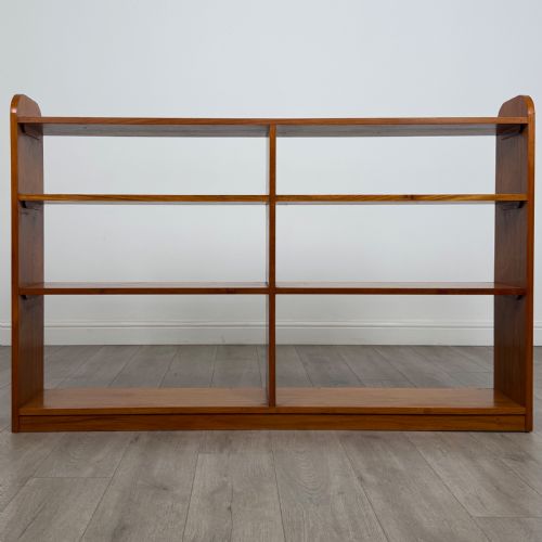 ANTIQUE 20TH CENTURY LARGE OPEN BOOKCASE IN OAK - ADDITIONAL PHOTO 8