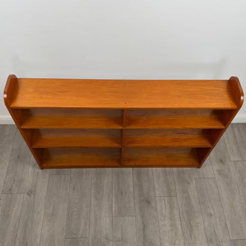 ANTIQUE 20TH CENTURY LARGE OPEN BOOKCASE IN OAK - ADDITIONAL PHOTO 9