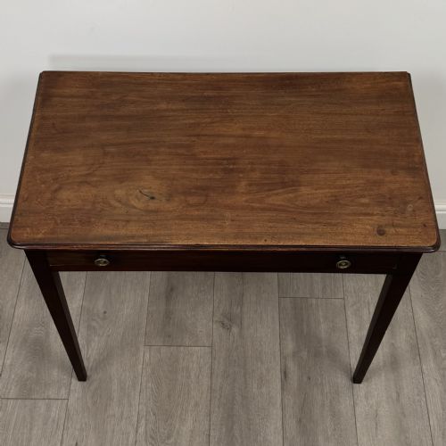 ANTIQUE 18TH CENTURY GOOD QUALITY WRITING TABLE IN MAHOGANY - ADDITIONAL PHOTO 8
