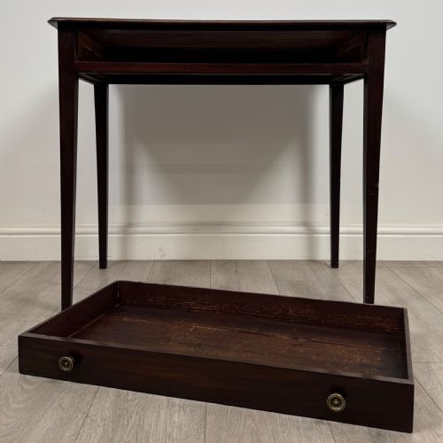 ANTIQUE 18TH CENTURY GOOD QUALITY WRITING TABLE IN MAHOGANY - ADDITIONAL PHOTO 9