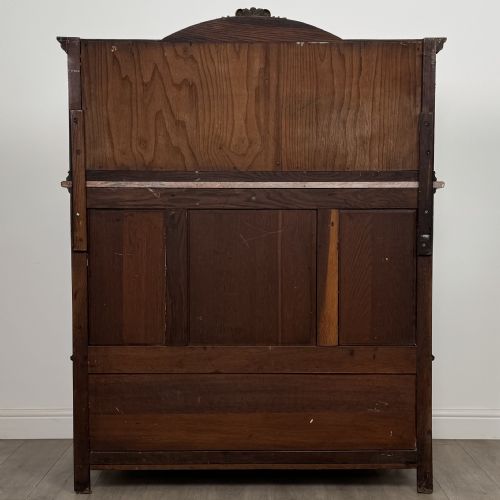 ANTIQUE 19TH CENTURY FRENCH PAIR OF MARBLE TOP CABINETS - ADDITIONAL PHOTO 6