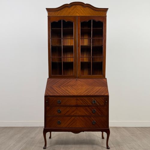 ANTIQUE 20TH CENTURY BUREAU BOOKCASE IN MAHOGANY - ADDITIONAL PHOTO 1