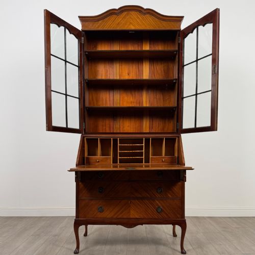ANTIQUE 20TH CENTURY BUREAU BOOKCASE IN MAHOGANY - ADDITIONAL PHOTO 2