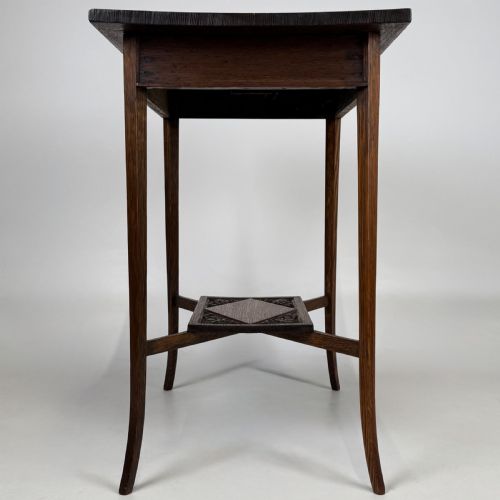 ANTIQUE 20TH CENTURY GOOD QUALITY CARVED OAK SIDE TABLE - ADDITIONAL PHOTO 6