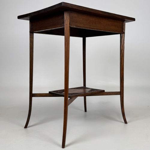 ANTIQUE 20TH CENTURY GOOD QUALITY CARVED OAK SIDE TABLE - ADDITIONAL PHOTO 7
