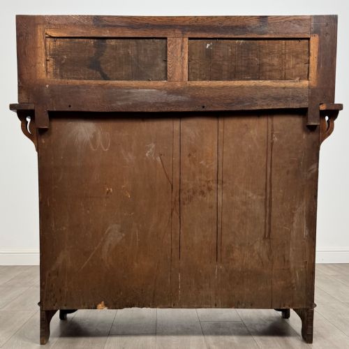 ANTIQUE 20TH CENTURY ART NOUVEAU STYLE SIDEBOARD IN OAK - ADDITIONAL PHOTO 6