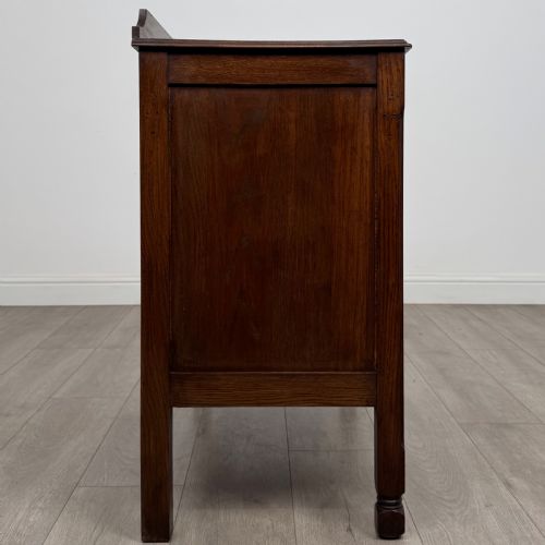 ANTIQUE 20TH CENTURY GOOD QUALITY CHEST OF DRAWERS IN OAK - ADDITIONAL PHOTO 7