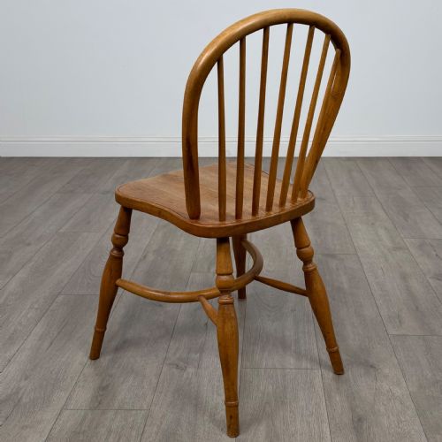 ANTIQUE 20TH CENTURY SET OF 6 ASH WINDSOR DINING CHAIRS - ADDITIONAL PHOTO 2