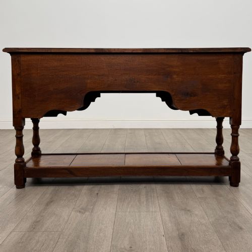 ANTIQUE 20TH CENTURY FINE QUALITY SMALL OAK DRESSER BASE - ADDITIONAL PHOTO 4