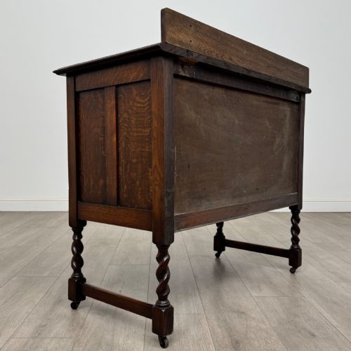 ANTIQUE 20TH CENTURY BARLEY TWIST CHEST OF DRAWERS IN OAK - ADDITIONAL PHOTO 3