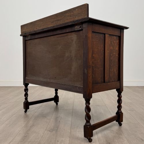 ANTIQUE 20TH CENTURY BARLEY TWIST CHEST OF DRAWERS IN OAK - ADDITIONAL PHOTO 5