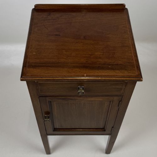 ANTIQUE 20TH CENTURY GOOD QUALITY SMALL MAHOGANY CABINET - ADDITIONAL PHOTO 11