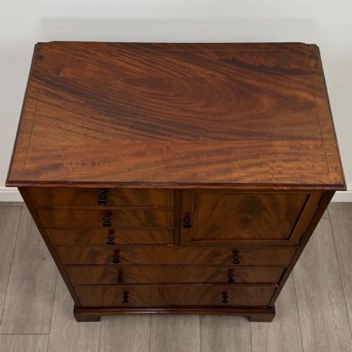 ANTIQUE 20TH CENTURY CHEST OF DRAWERS IN MAHOGANY - ADDITIONAL PHOTO 9