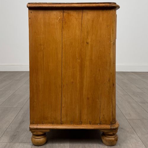 ANTIQUE 19TH CENTURY RUSTIC PINE CHEST OF DRAWERS - ADDITIONAL PHOTO 6