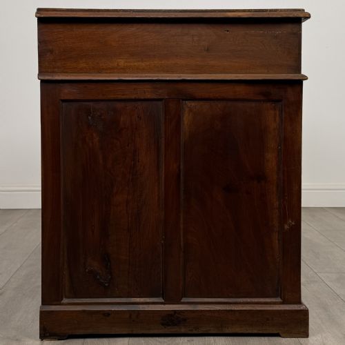 ANTIQUE 20TH CENTURY PEDESTAL DESK IN WALNUT - ADDITIONAL PHOTO 6