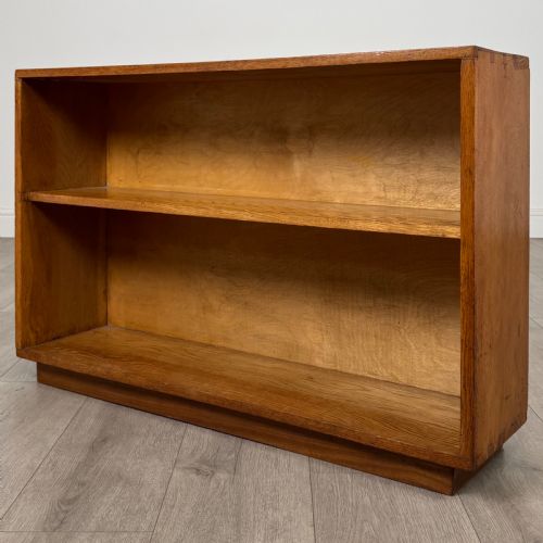 ANTIQUE 20TH CENTURY UNIQUE LOW BOOKCASE IN OAK - ADDITIONAL PHOTO 2