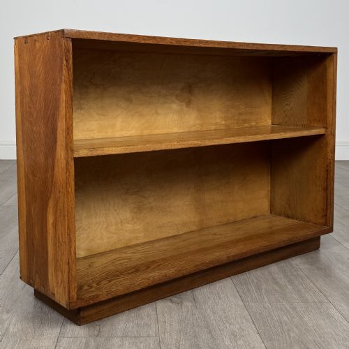 ANTIQUE 20TH CENTURY UNIQUE LOW BOOKCASE IN OAK - ADDITIONAL PHOTO 8