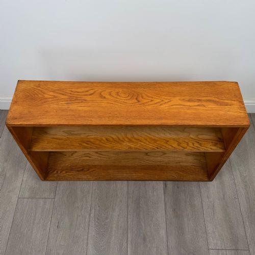 ANTIQUE 20TH CENTURY UNIQUE LOW BOOKCASE IN OAK - ADDITIONAL PHOTO 9